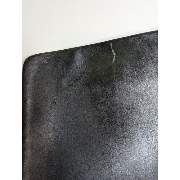 Vintage Coach 9458 Crossbody Legacy Black Thick Leather Slim Messenger Heavy - Picture 7 of 12